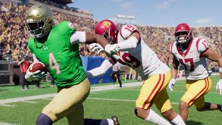 College Football 25 Gameplay  Notre Dame vs USC  Full Game PS5 [upl. by Arikal]