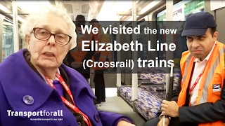 TfA members visit the new Elizabeth Line Crossrail trains [upl. by Ansela]