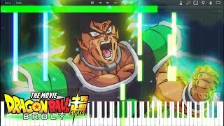 BROLYS POTENTIAL  Dragon Ball Super  BROLY OST Piano Tutorial Synthesia [upl. by Langley]