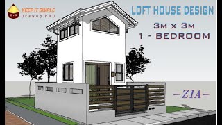 30m x 30m Small House  1 Bedroom [upl. by Servetnick]