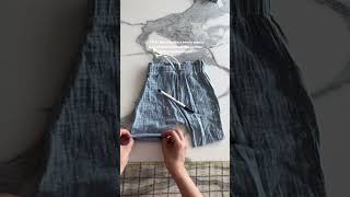 ✂️✨ DIY Kinder Musselin Hose kürzen 🤍 [upl. by Kcirrek]