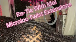 DIY Microloc Twist Extensions  QVR Afro Twist Hair  Belle Microlocs Dupe  MissUniqueBeautii [upl. by Wanyen]