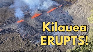 Hawaiis Kilauea Volcano Erupts [upl. by Pani]