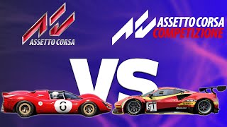 The Differences between Assetto Corsa and Assetto Corsa Competizione [upl. by Annahavas]