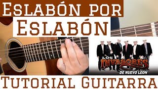 Eslabon por Eslabon  Tutorial de Guitarra  Invasores de Nuevo Leon  Para Principiantes [upl. by Adnofal]