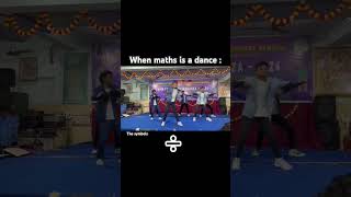 Maths exhibition Dance performance 🔥❤️maths [upl. by Deny]