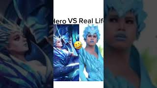 Mlbb Hero VS Real Life 🤣 mlbb mobilelegends mlmemes [upl. by Nol]