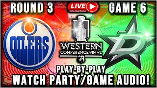 Game 6 Showdown Oilers vs Stars Watch Party [upl. by Eisenstark209]