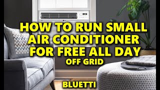 Air conditioner solar off grid with Bluetti Ac200Max B300 battery Midea AC solar generator [upl. by Marisa190]