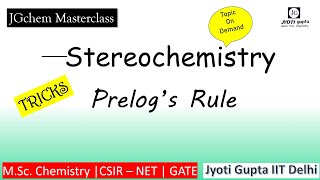 Prelogs rule  Stereochemistry  Asymmetric synthesis  GATE amp CSIR NET Topic on demand [upl. by Melly]