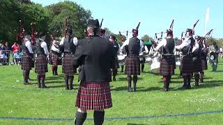 Portlethen amp District Pipe Band at the UK Pipe Band Championships 2024 [upl. by Bbor]