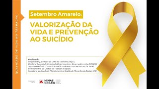 Webinário QVT Valorização da Vida e Prevenção ao Suicídio  Parte 2 [upl. by Bea48]