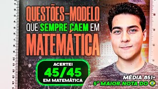 QUESTÕES que SEMPRE CAEM em MATEMÁTICA do ENEM QuestõesModelos [upl. by Pepin]