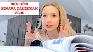 Sınava Bir Gün Kala Vlog Ecrin Su Çoban [upl. by Dud43]