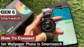 Fossil gen 6 Smartwatch How To Connect  GEN 6 set Wallpaper Photo In Smartwatch [upl. by Grace]