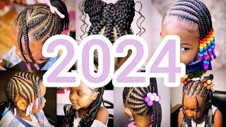 🔥👍2024 Best Little Girls Cornrows Braids Hairstyles Ideas  Cute Kids Hairstyles ♥️💯 [upl. by Doughty]