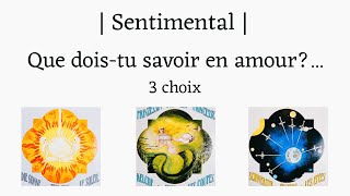 Sentimental  Que doistu savoir en amour 3 choix [upl. by Stochmal]