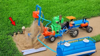 diy tractor mini borewell drilling machine  boring machine  MiniCreative1  sunfarming7533 [upl. by Sukey]