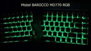 Mistel BAROCCO MD770RGB バックライト切り替え動画 [upl. by Matheny]