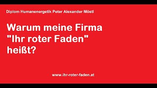 Warum meine Firma quotIhr roter Fadenquot heißt [upl. by Rima]