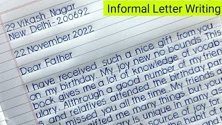 Informal letter writing in English  Letter writing  Informal letter [upl. by Anneliese153]