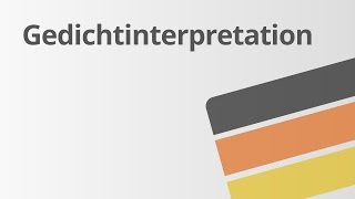 Eine Gedichtinterpretation schreiben – Einleitung  Deutsch  Textanalyse und interpretation [upl. by Eiuqnimod]