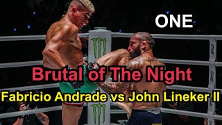 Fabricio Andrade vs John Lineker 2  Full Fight ONE Championship [upl. by Buff]