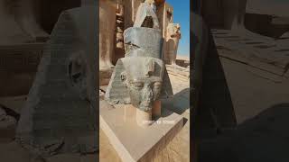 Ramesseum  The BLACK GRANITE Head Of King RAMESSES II [upl. by Bambi537]