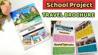 DIY Andaman and Nicobar Island Travel Brochure  School Project Excellence [upl. by Aneroc383]