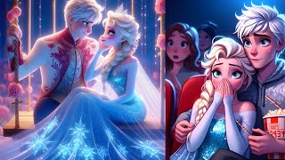 frozen elsa and jack frost love song romance 🥰elsadisney [upl. by Dam]