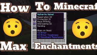 How To Minecraft Armor in Max Enchantments 😯😯😯 [upl. by Shandee]