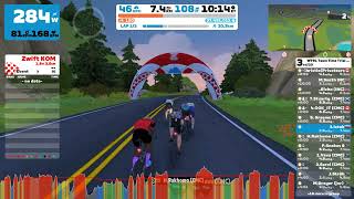 Zwift WTRL Team Time Trial Frappe 2982024 Hilly Route Reverse [upl. by Liagaba371]