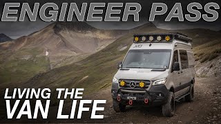 Climbing Engineer Pass In a Sprinter Van  Living The Van Life [upl. by Lavotsirc211]