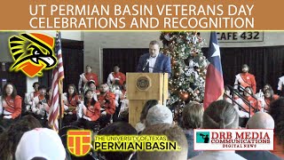 UT Permian Basin Veterans Day Celebrations amp Recognition [upl. by Nicoline]