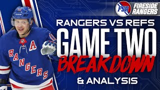 Rangers beat the Refs in Game 2  Lafreniere Heating Up  Changes for Game 3  Playoff Discussion [upl. by Evot]