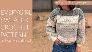 How to Crochet the Everygirl Sweater [upl. by Ocisnarf]