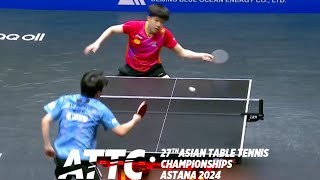 Wang Chuqin vs An Jaehyun  MTSF  2024 Asian Championship [upl. by Cooe]