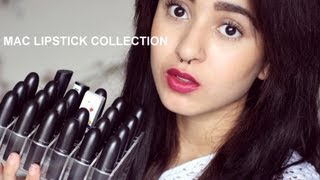 MAC lipstick collection  lip swatches  What I Call Beautiful [upl. by Laehcym373]