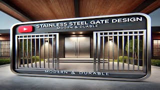 Modern SS MS Stainless Steel Gate Design for Home  Durable amp Stylish Gate Ideas 2024 [upl. by Notyap]