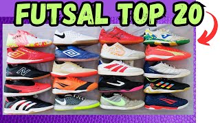 TOP 20 MELHORES CHUTEIRAS FUTSAL 2024 NIKE ADIDAS KIPSTA UMBRO NEW BALANCE PENALTY TOPPER PUMA ASICS [upl. by Weil]