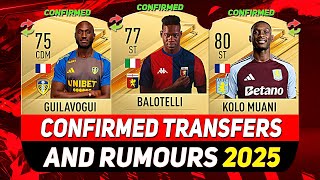 NEW CONFIRMED TRANSFERS amp RUMOURS 💰😳 ft BALOTELLI GUILAVOGUI KOLO MUANIetc [upl. by Skricki]