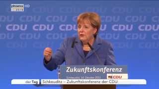 Zukunftskongress der CDU Rede von Angela Merkel am 14102015 [upl. by Kahler]