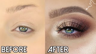 EASY BROW TUTORIAL  HOW TO FILL IN YOUR EYEBROWS  Only 2 Products [upl. by Einahpehs633]