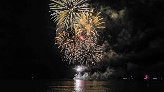 4K  Hanse Sail Rostock 2024  Feuerwerk in Warnemünde [upl. by Greenburg417]