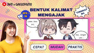 Belajar Kaiwa Bahasa Jepang N4  EPS39  Bentuk Kalimat Mengajak  METODE GAKUSHUDO bahasajepang [upl. by Narcissus]