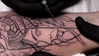 Sharp  Tattoo time lapse [upl. by Nawor]