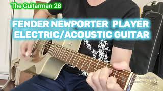 Things we said today The Beatles Cover Fender Newporter Player ElectricAcoustic Guitar Sound Demo [upl. by Ayoral]