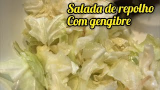 Salada de Repolho com gengibre [upl. by Leirraj]