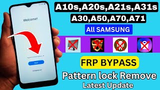 All Samsung A10sA20sA21sA31sA30A50A70A71  FRP Bypass  Google Account Unlock  Remove FRP [upl. by Jain928]