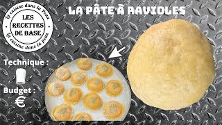 La pâte à ravioles  La recette de base pour des ravioles mais aussi des pâtes fraîches [upl. by Naletak]